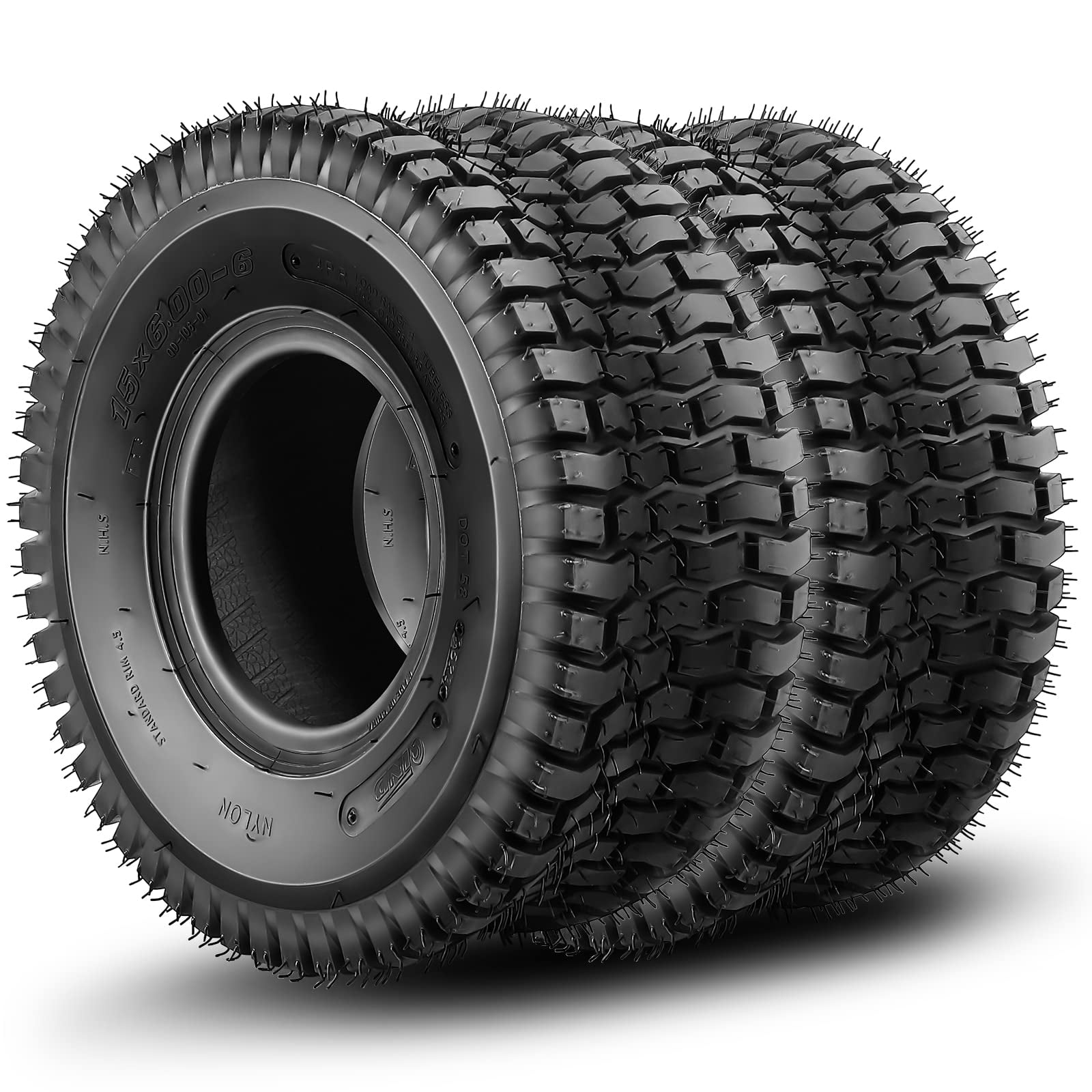 Litake 2 pack 16x6 50 8 lawn mower tire 16x6 5x8 tractor turf tire