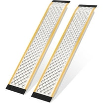 Litake 2Pcs 47" Aluminum Lawn Mower Ramps for Shed, Sturdy Anti-Slip Loading Ramps with Punch Plate Surface, 880 lbs Capacity - 9" Wide, 47" Long