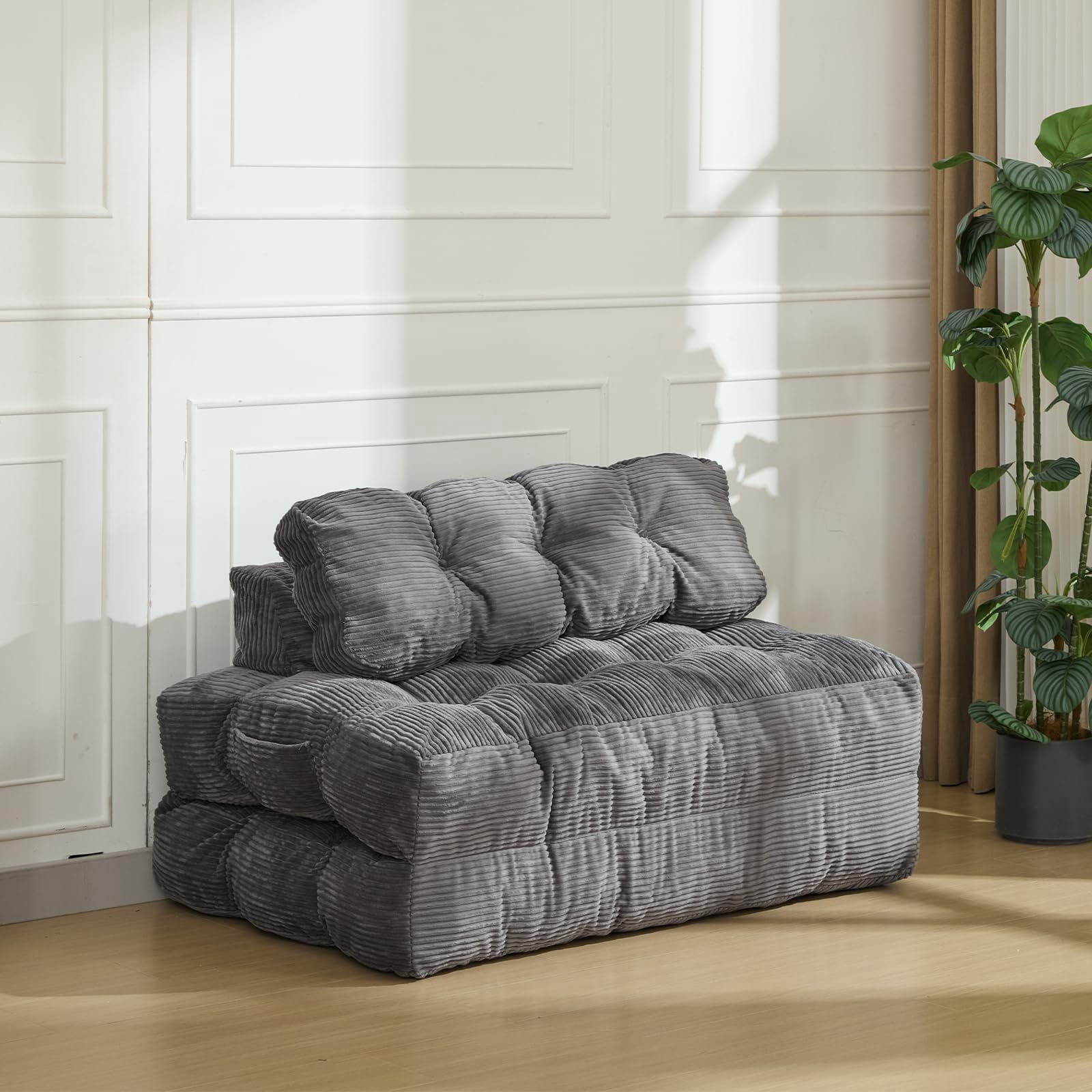 Litake 3-in-1 Folding Convertible Sofa Bed with Pillow Foldable Matress ...