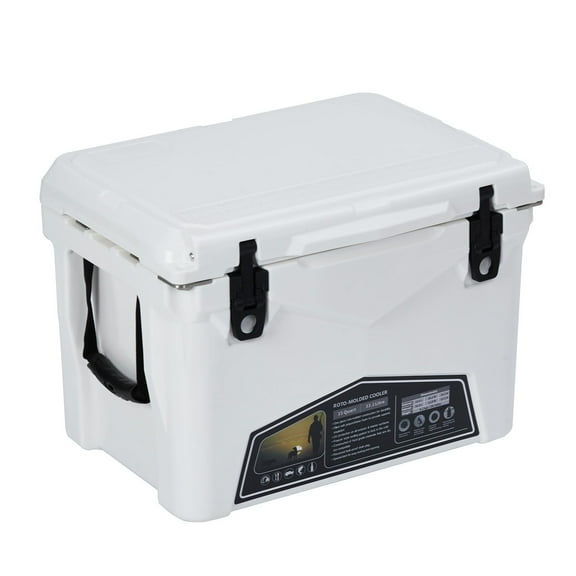 Litake 35 Quart Hard Camping Cooler, Portable Insulated Ice Chest Cooler Box with Heavy Duty Handle, 5-Day Ice Retention, Great for Beach, Camping, Picnic, BBQ, Fishing