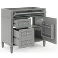 thumbnail image 1 of Litake 36'' Bathroom Vanity With 2 Drawers 1 Tip-out Drawer Modern Minimalist Style Bathroom Storage Cabinet Solid Wood Frame Vanity (NOT INCLUDE BASIN SINK), 1 of 7