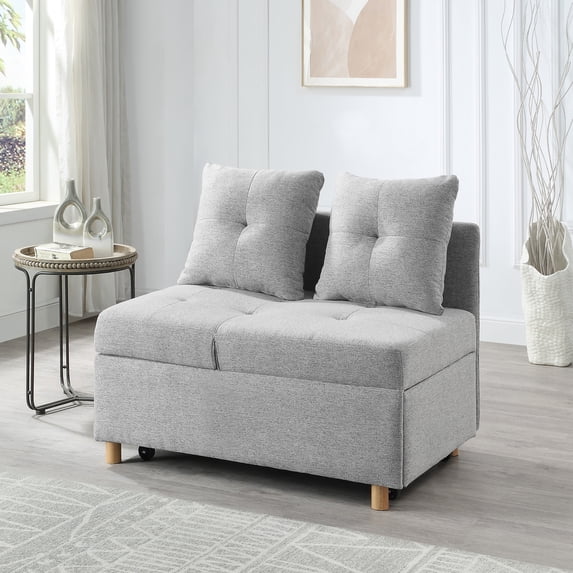 Litake 4-in-1 Function Folding Ottoman, Modern Sleeper Sofa Bed, Ottoman, Chair, Sofa Bed,Lazy Guest Beds Lounge Chair And Small Space Living Room