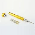 thumbnail image 1 of Litake 5 in 1 Alloy Magnetic Disassemble Open Repair Screwdriver Tool Set for Cell Phones Eletronic Devices Golden, 1 of 6