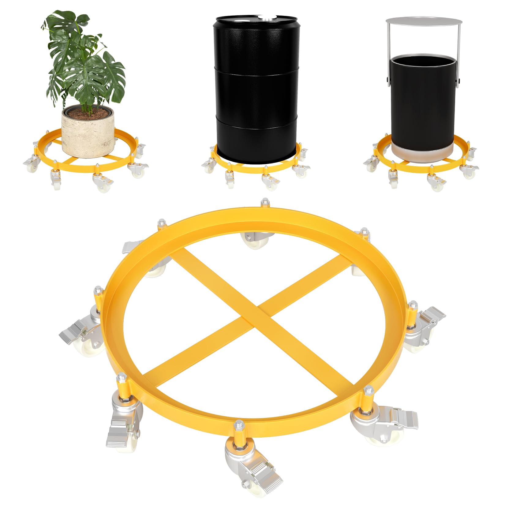 Litake 55 Gallon Heavy Duty Drum Dolly, 2,000 Lbs Capacity Barrel Dolly ...