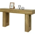 thumbnail image 1 of Litake 63" Long Console Table for Entryway, Wood Rectangular Sofa Table Behind The Couch, Farmhouse Entryway Tables for Entrance, Hallway, Living Room, Foyer, Rustic Natural Color, 1 of 7