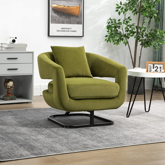 Litake Accent Upholstered Single Armchair With Legs Velvet Single Sofa Modern Accent Chair Can Hold Up To 250lbs, For Living Room, Bedroom, Office, Home Decoration