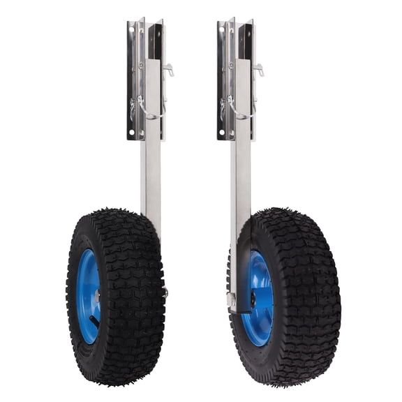Litake Boat Launching Wheels Dolly Boat Transom Launching Wheel Set for Inflatable Boat & Aluminum Boat