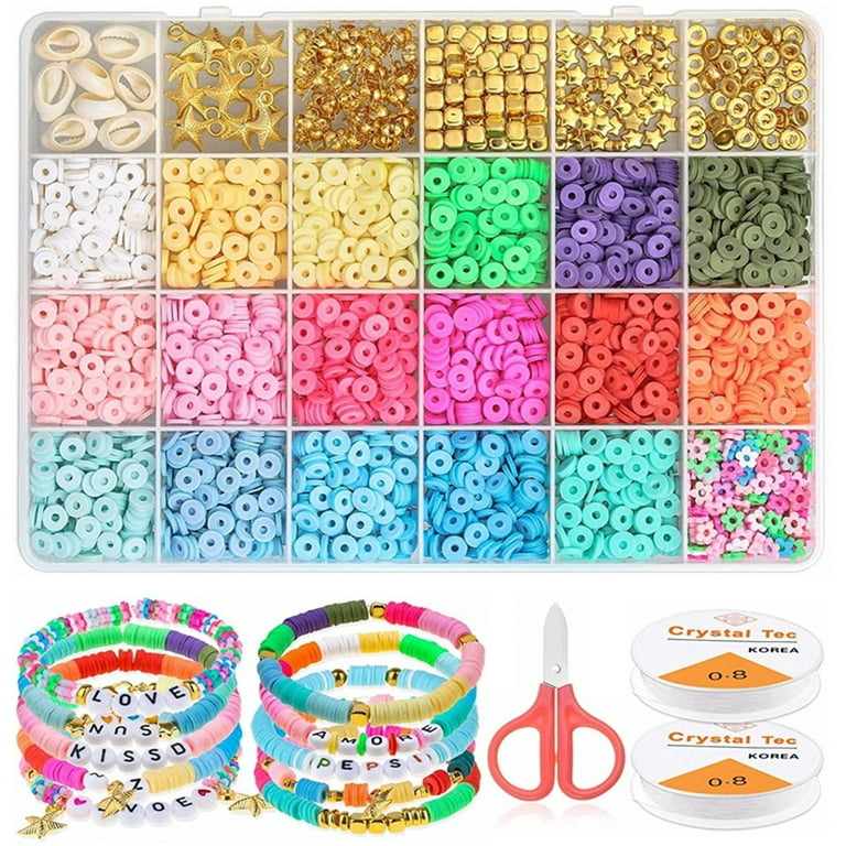 Clay Beads for Jewelry Making Beads Kit for Making Bracelets