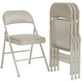 thumbnail image 1 of Litake Folding Chairs 4 Pcs with Padded Cushion and Back, Foldable Chair With Metal Frame Hold Up to 350 Pounds, Portable Folding Chair Suitable for Dining Room Home Office, Indoor and Outdoor Events, 1 of 9