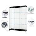 thumbnail image 1 of Litake Glass Cabinet With 4 Shelves Floor Standing Bookshelf Curio Cabinet Collection Glass Display Case For Home Office Living Room, 1 of 8