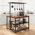 thumbnail image 1 of Litake Kitchen Island Table with Storage Easy Installation Backer's Rack Metal, Vintage, 68.2 lb, 1 of 7
