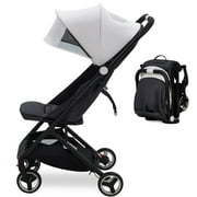 Litake Lightweight Stroller, Compact One-Hand Fold Travel Stroller for Airplane Friendly, Reclining Seat and Canopy