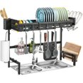 thumbnail image 1 of Litake Over Sink Dish Drying Rack, Adjustable Multifunctional Dish Drainer for Kitchen Storage Countertop Organization, 25.6-35.5in, 1 of 7