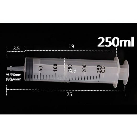 Litake Plastic Syringe Multi-function Large Capacity Syringe Thick-Mouthed Syringe Pet Feeding Flushing Enema Oil Pumping Dispensing Perfusion