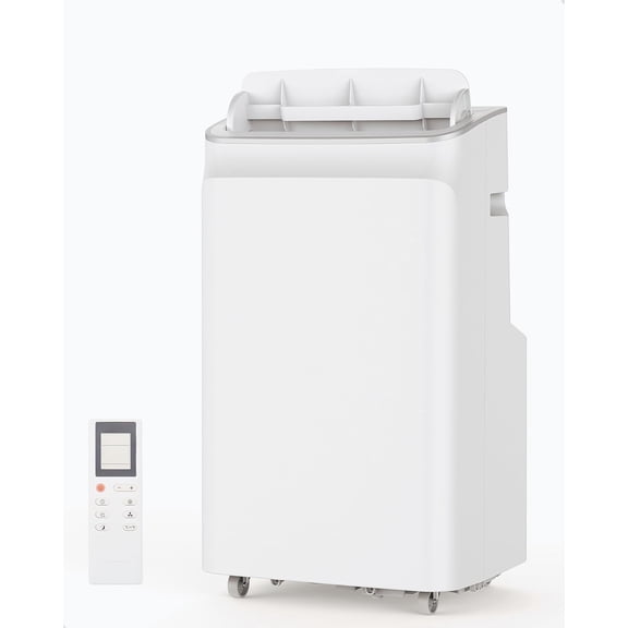 Litake Portable Air Conditioner 12,000 BTU, AC for Rooms up to 550 Sq. Ft, Built-in Dehumidifier, Fan, and Sleep Mode, Includes Remote Control, Reusable Filter, and Window Kits