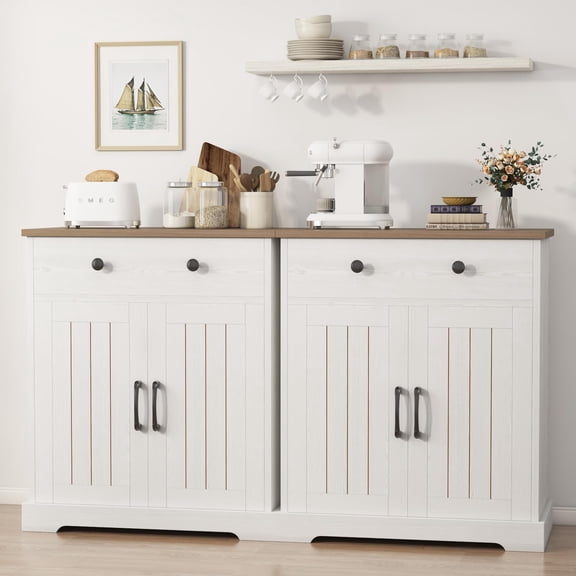 Litake Sideboard Buffet Cabinet with Storage, Storage Cabinet with Door & Adjustable Shelf, Modern Accent Coffee Bar Console Table for Kitchen, Entryway