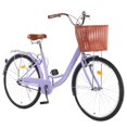 thumbnail image 1 of Litake Women's Beach Cruiser Bike - 24" & 26" Step-Through 1-Speed w/Basket & Adjustable Seat | Comfort Commuter Bicycle, 1 of 7