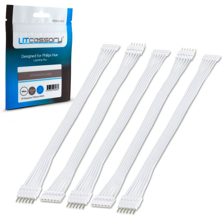 WHITE Parallel Cable for Philips Hue Lightstrip Plus V3 Splitter 3,4,5+ way