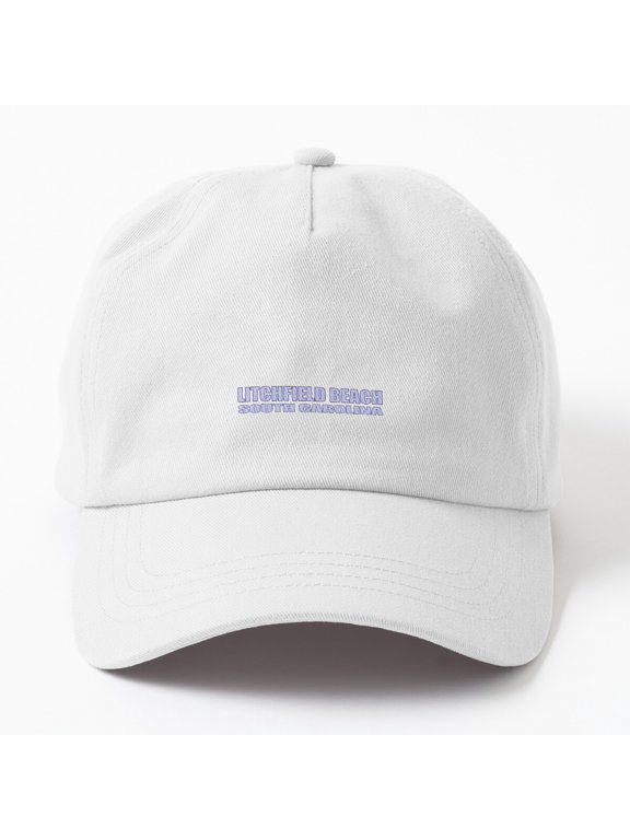 Litchfield Beach Baseball Cap, Travel Graphic Design