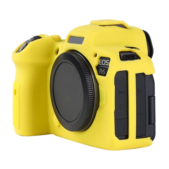 Litchi Texture Soft Silicone Protective Case For Canon EOS R6 Mark II