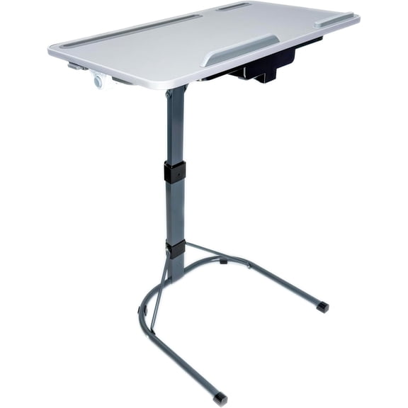 Lite 2-in-1 Laptop Bed Desk & TV Tray Table for Couch - Portable Foldable Stand with Adjustable Height & Angle for Work, Dining, Study
