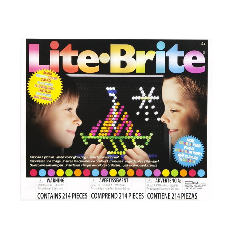 Lite-Brite Classic Retro Toy Art with Light, Creativity, STEM