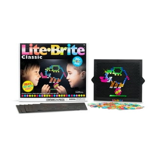 Lite Brite - Mini 3.5 - Includes 4 Templates and 80 Colored Pegs 