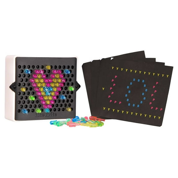 Lite Brite - Mini 3.5" - Includes 4 Templates and 80 Colored Pegs