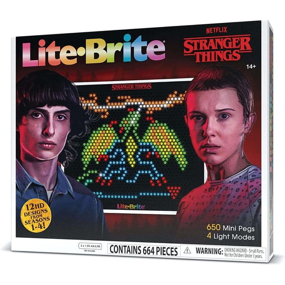 Lite Brite Stranger Things Best of Season 4 Set (650 Pieces) - Walmart.com