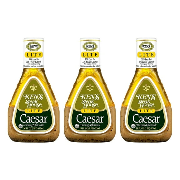 Lite Ceasar Dressing, 16 Fl Oz. (Pack of 3)