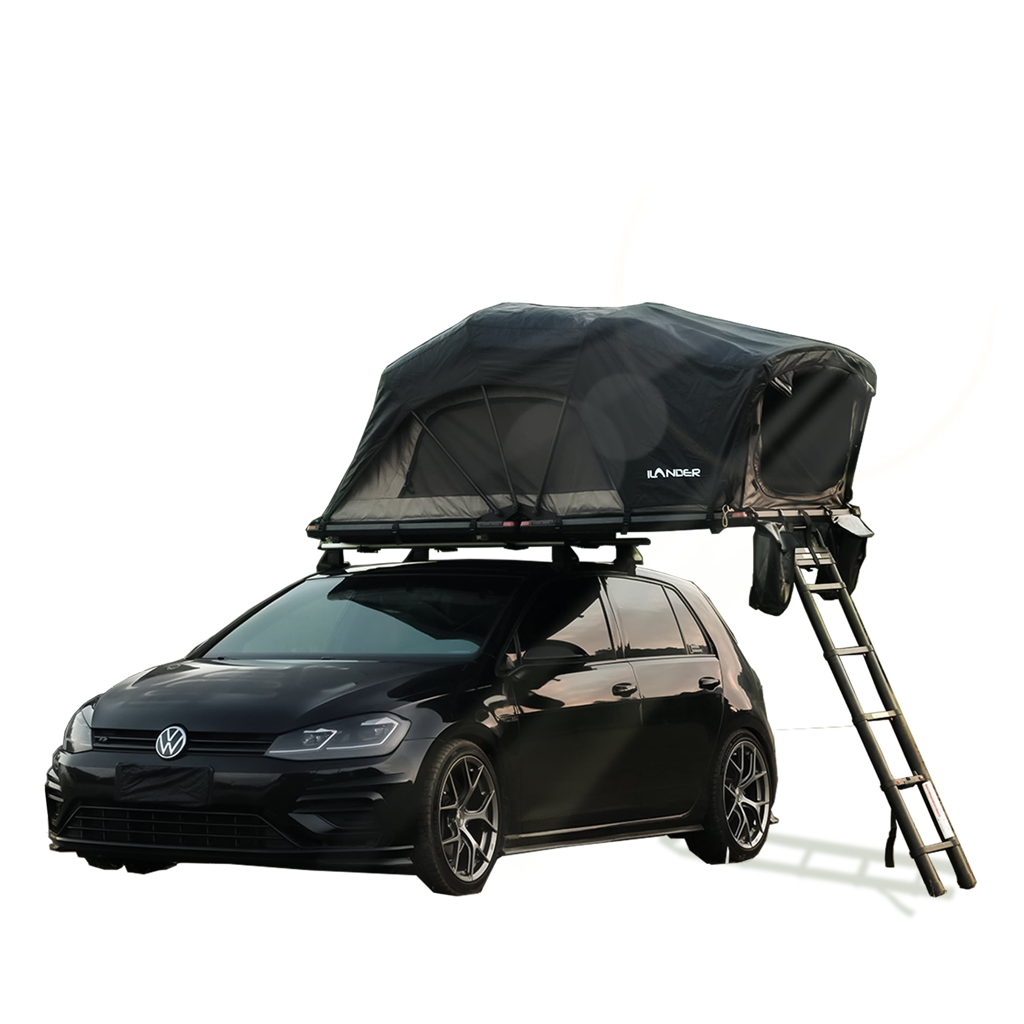 Lite Cruiser Roof Top Tent 120cm, Entry level Overland Aluminium Fold Out Style Car Roof Tent for Sedan Van SUV Truck Camping Waterproof,Windproof ,Sturdy