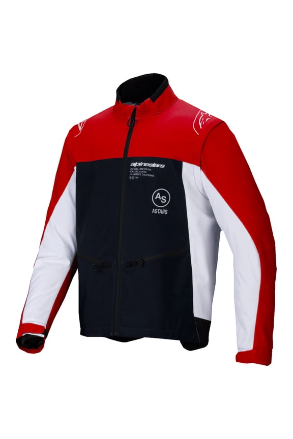 ALPINESTARS Lite-Dura Softshell Jacket - Black/Red/White - 2XL 3700225-1342-2X