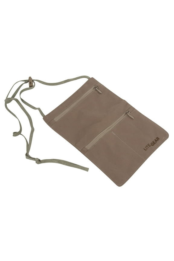 RFID-Soft Neck Wallet, Tan, One Size