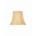 thumbnail image 1 of Lite Source Ch581-6 5" Height Gold Jacquard Bell Candelabra Shade - Gold, 1 of 2