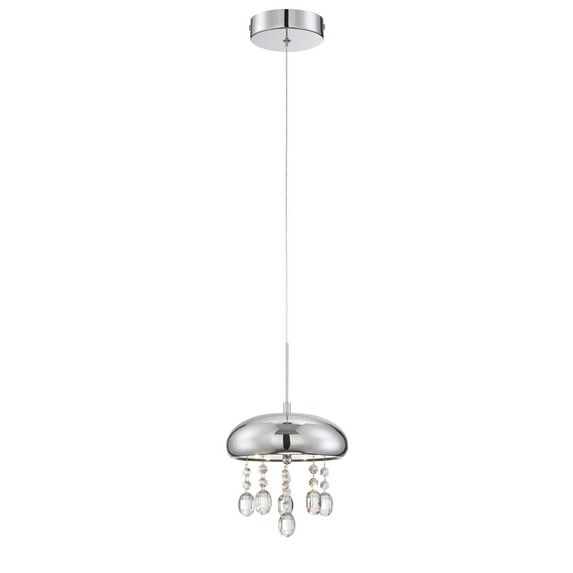 Lite Source Andrea LED Pendant in Chrome