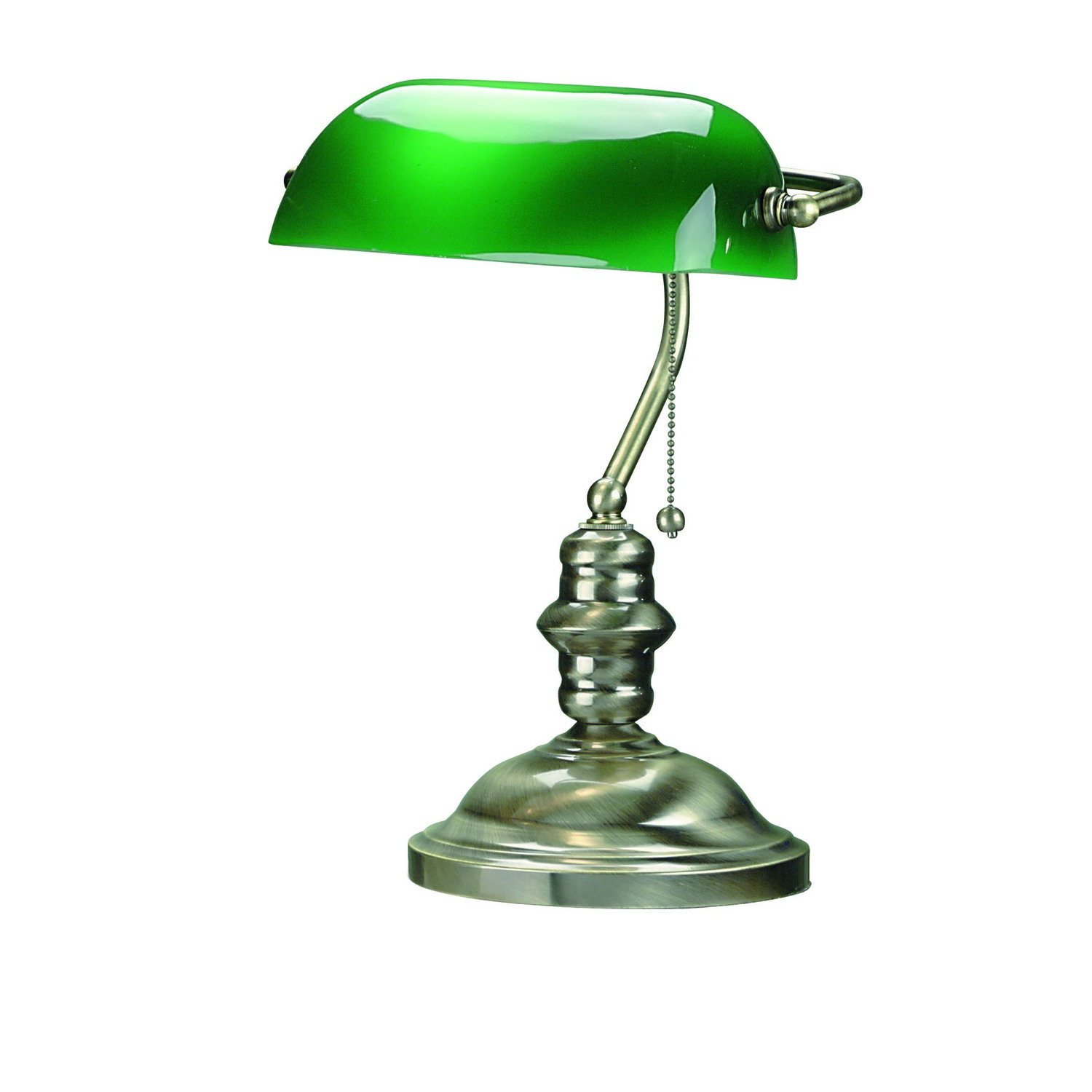 Lite Source Banker Desk Lamp - Antique Brass - image 1 of 2