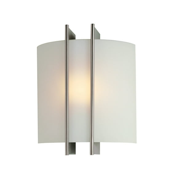 Lite Source Checks Vanity Light in Frost