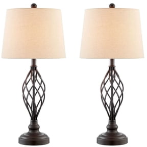 Lite Source Clayne 2-Pack Table Lamp Set