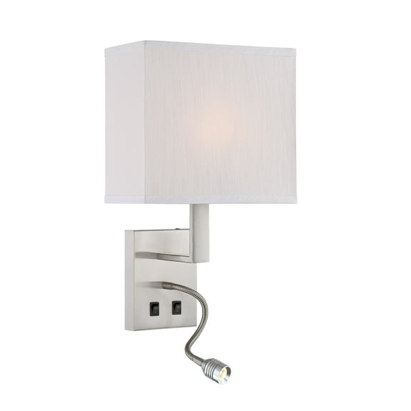 Lite Source Columbo Wall Sconce in Polished Steel