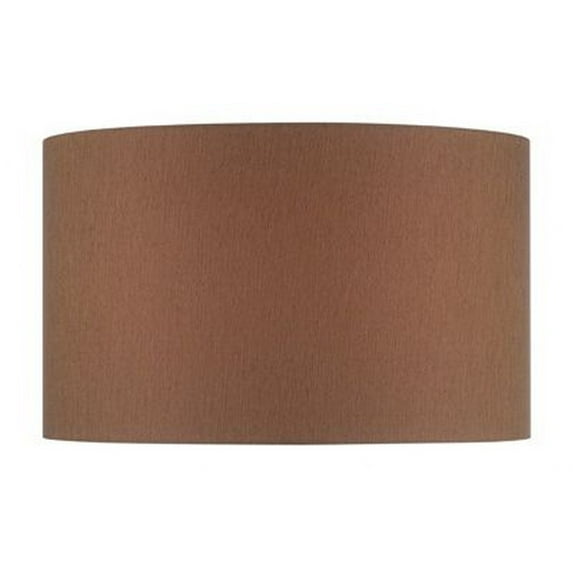 Lite Source Floor and Table Hardback Drum Shade, Bright White Finish with Horizontal Texture