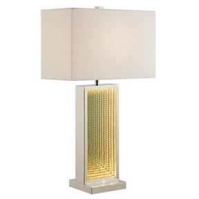 Lite Source Konane 26" Chrome Table Lamp with LED Night Light