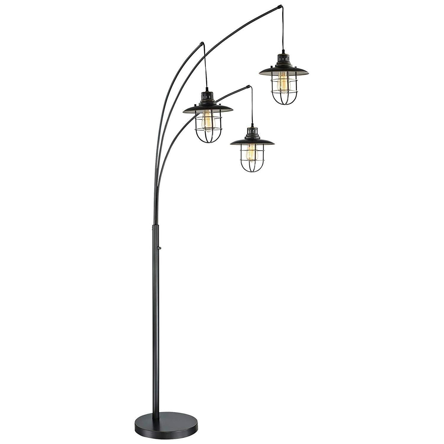 Lanterna Dark Bronze Adjustable Arc Floor Lamp