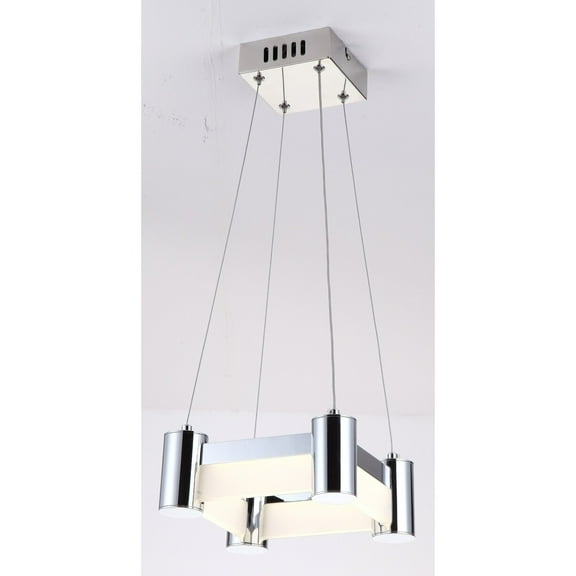 Lite Source Ls-19550 Kellen 9" Wide Led Multi Light Pendant - Chrome