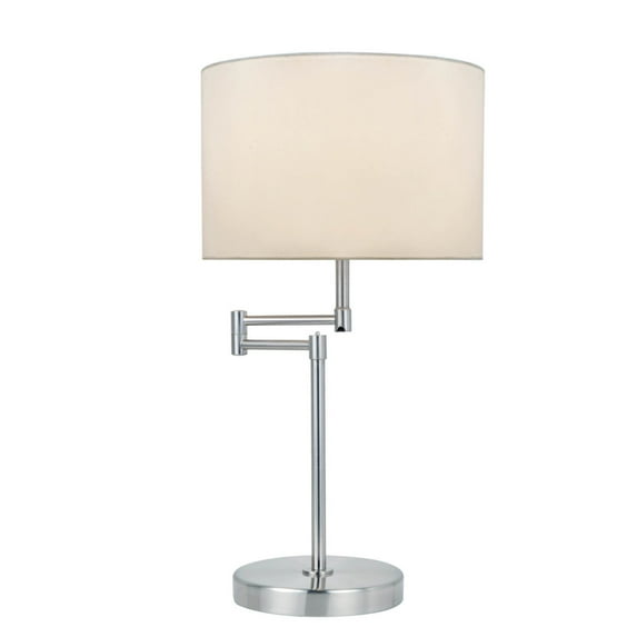 Lite Source Ls-22215Ps/Wht Durango 1 Light Swing Arm Table Lamp