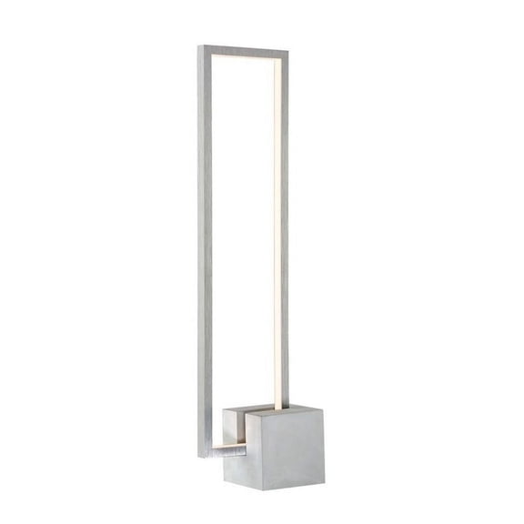Lite Source Ls-23413 Fantica 25" Tall Integrated Led Column Table Lamp - Silver