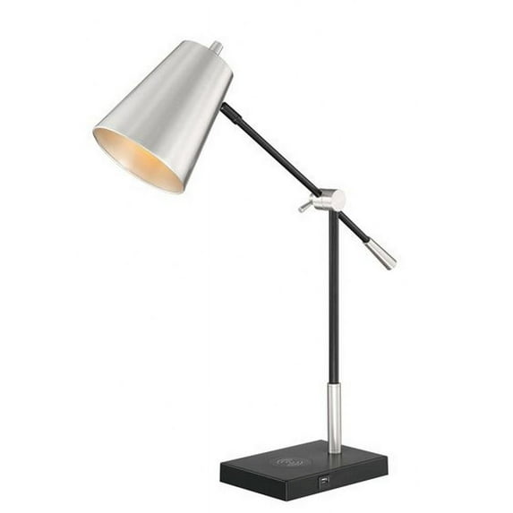 Lite Source Ls-23460 Salma 30" Tall Boom Arm Desk Lamp - Nickel