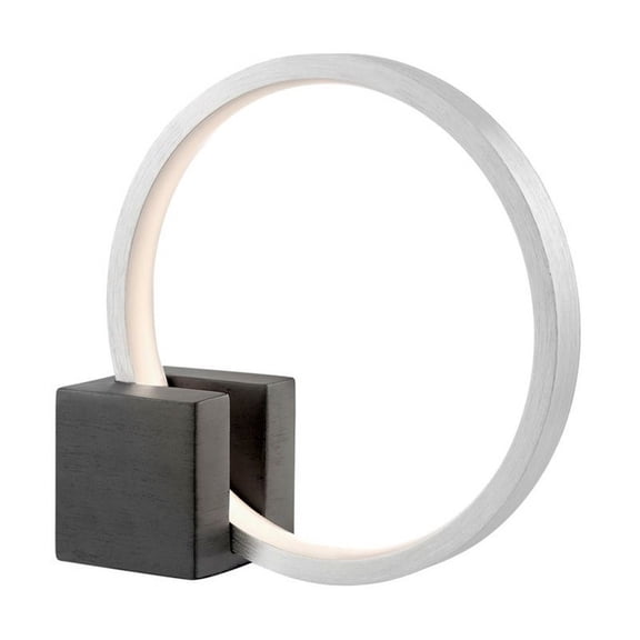Lite Source Ls-23754/Alu Fannie 13" Tall Led Accent Table Lamp - Concrete Charcoal /