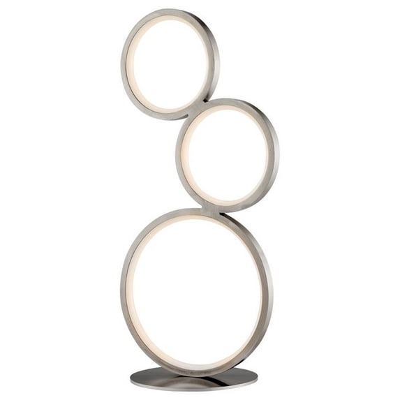 Lite Source Ls-23755 Fedora 3 Light 18" Tall Led Accent Table Lamp - Nickel