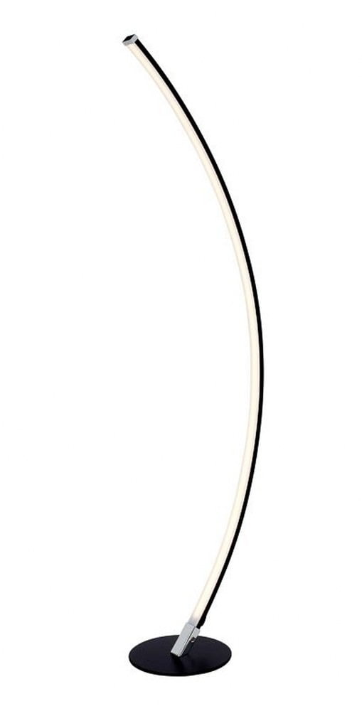 Monita Black Metal 52" Tall LED Arc Floor Lamp