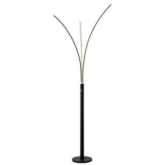 Lite Source Ls-83564 Monita 3 Light 81" Tall Led Tree Floor Lamp - Black